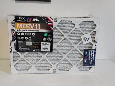 16x24x1 MERV 11 Air Filter 12-Pack - Allergen Defense for HVAC AC