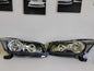 For 2008-2012 Honda Accord Sedan Black Headlights Clear Corner Headlamps Pair