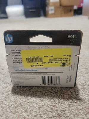 New Genuine HP 934 XL High Yield Black Ink Cartridge OfficeJet Pro 6830 04/24