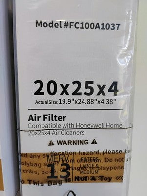 For Honeywell - Pleated Filter 20" x 25" x 4" MERV 13 213 (2 Pack)