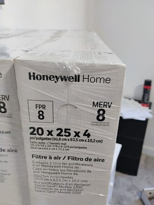 Honeywell Home 20x25x4 MERV 8, AC Furnace Air Filter, 3 pack (CF100A1025-3PKAM)