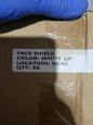 Anti-Fog Face Shield, Splash Protection, New Case Of 25