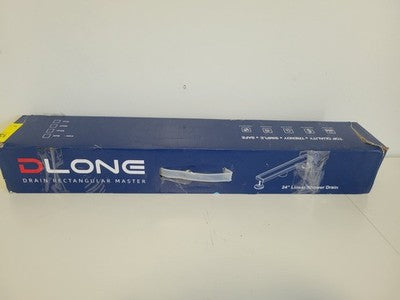 DLONE 24-inch Linear Shower Drain AISI 304 Stainless Steel Matte Black 24"