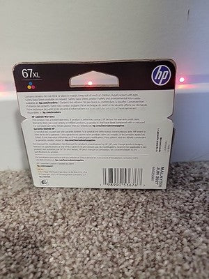 HP 67XL High Yield Tri-color Original Ink Cartridge Exp June 2027