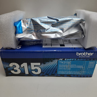 NEW GENUINE - BROTHER TN315C CYAN TONER CARTRIDGE - TN-315C - SEALED BAG