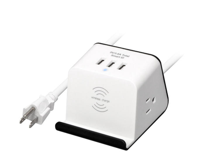 Rosewill - RHSP-19002 - Wireless Charging Station Surge Protector - White