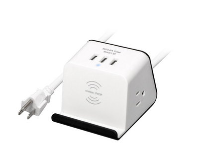 Rosewill - RHSP-19002 - Wireless Charging Station Surge Protector - White