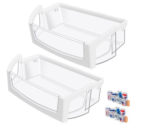 2 Pack WPW10224961 W10224961 Refrigerator Door Bin Shelf Whirlpool Maytag Right