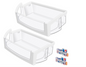 2 Pack WPW10224961 W10224961 Refrigerator Door Bin Shelf Whirlpool Maytag Right