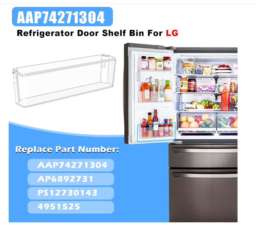 AAP74271304 Refrigerator Door Bin Shelf Fit LG Fridge LRMDC2306D LRMDS3006S/D