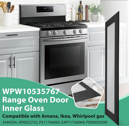Replacement Inner Door Glass For Whirlpool Range # W10535767 WPW10535767