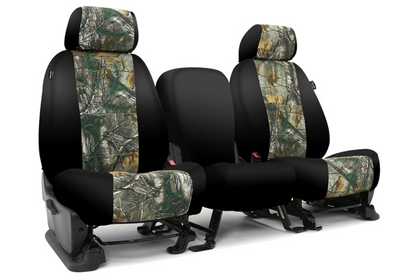 Car Seat Covers Fit Ford Mustang 2015-2023 Realtree Xtra w/Black Sides, Front