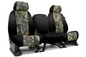 Car Seat Covers Fit Ford Mustang 2015-2023 Realtree Xtra w/Black Sides, Front