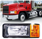 Mack CH 600 1990 - 2006 Driver Left Side Headlight with Corner Turn Bulb