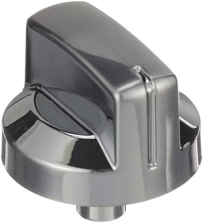 W10303835 Chrome Fan Control Knob Compatible with Whirlpool Cooktops -  - WPW10303835, 1875927, PS11752426