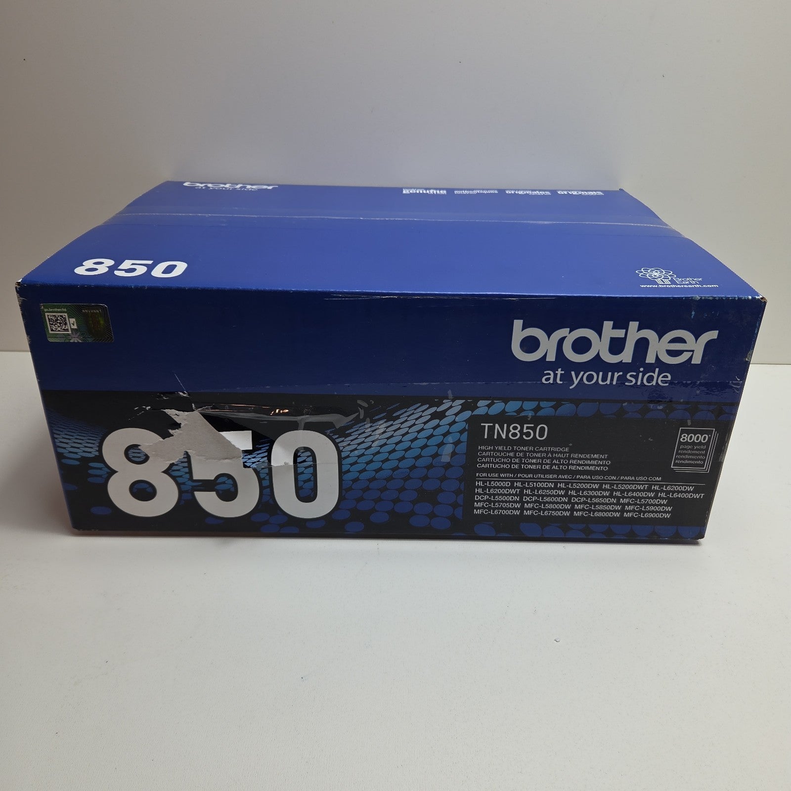 NEW GENUINE - BROTHER TN850 HIGH-YIELD BLACK TONER CARTRIDGE - TN-850 SEALED BOX
