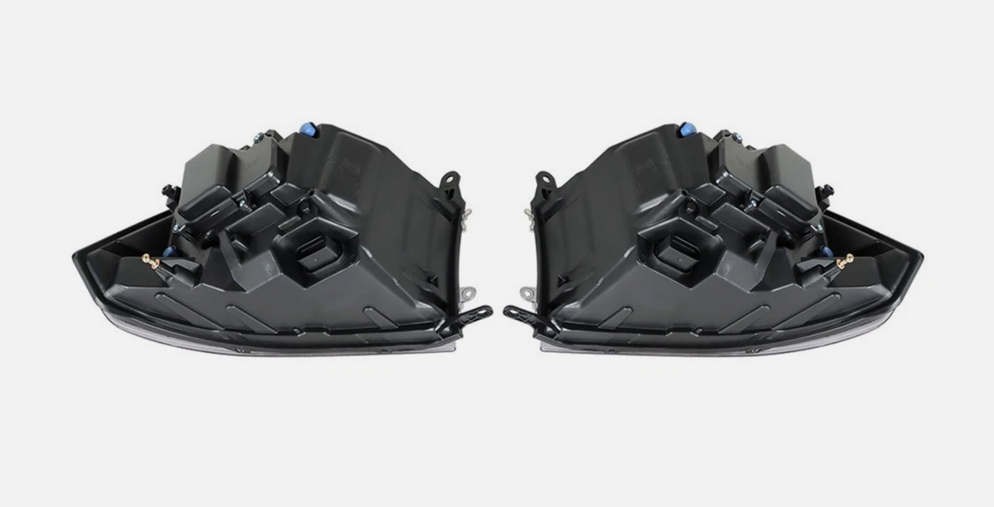 For 2009-2013 2014 2015 2016 2017 2018 Dodge Ram 1500-3500 Black Headlight w/DRL