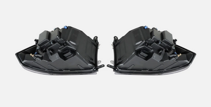 For 2009-2013 2014 2015 2016 2017 2018 Dodge Ram 1500-3500 Black Headlight w/DRL