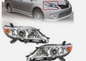 Pair Headlight For Toyota Sienna 2011-2019-2020 Halogen Headlamp Left+Right Side
