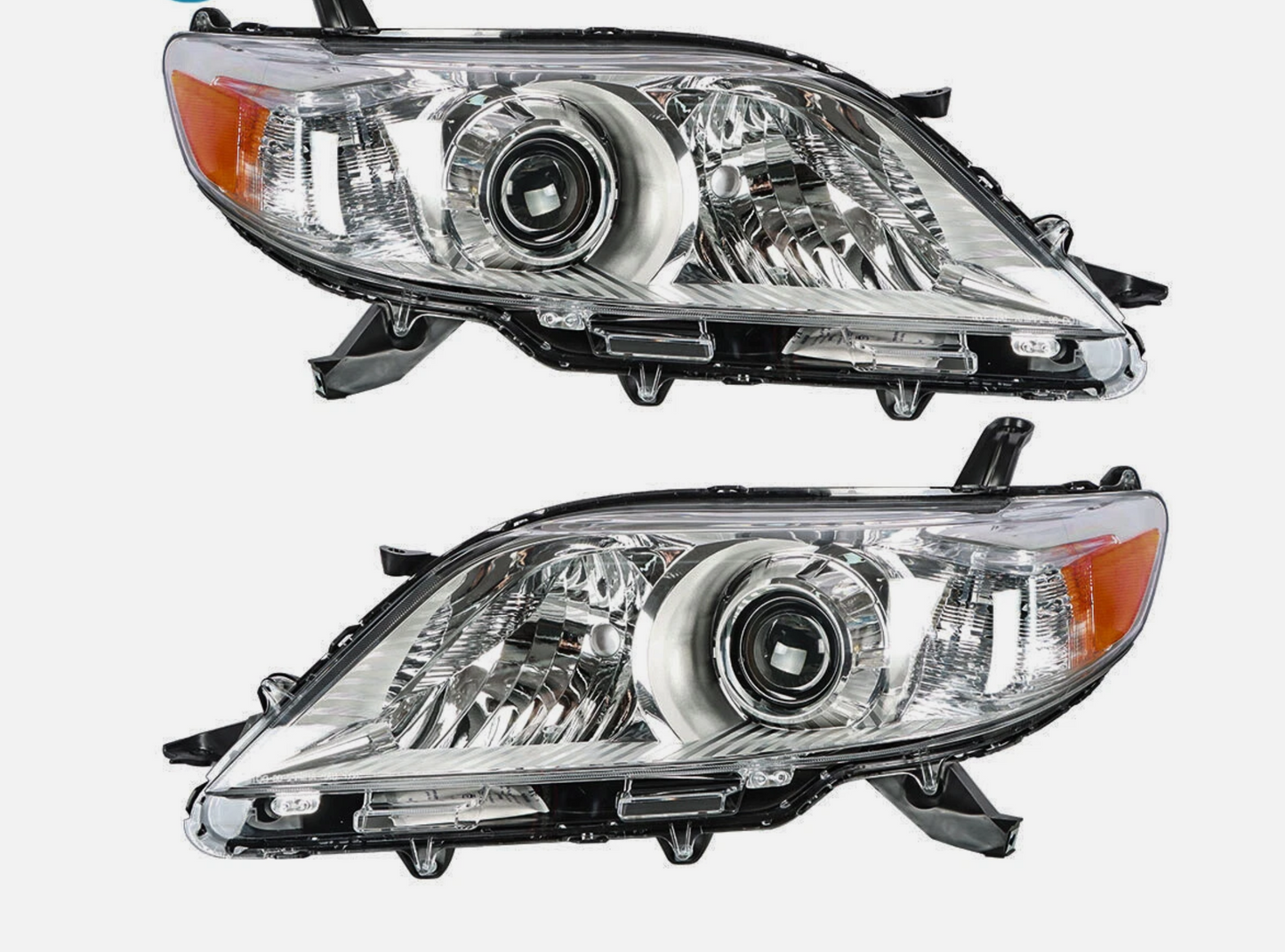 Pair Headlight For Toyota Sienna 2011-2019-2020 Halogen Headlamp Left+Right Side