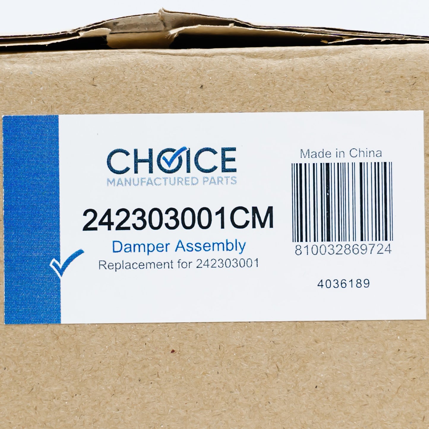 242303001 for Electrolux Frigidaire Refrigerator Air Damper