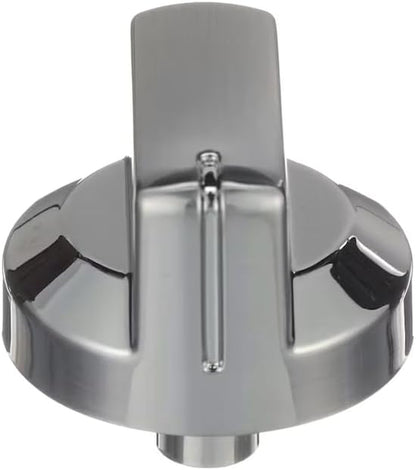 W10303835 Chrome Fan Control Knob Compatible with Whirlpool Cooktops -  - WPW10303835, 1875927, PS11752426
