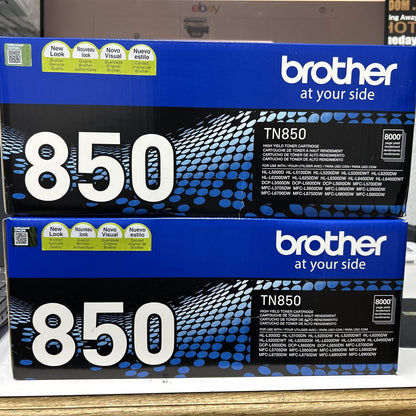 NEW Brother TN850 High Yield Black Toner Cartridge Genuine OEM Replacement