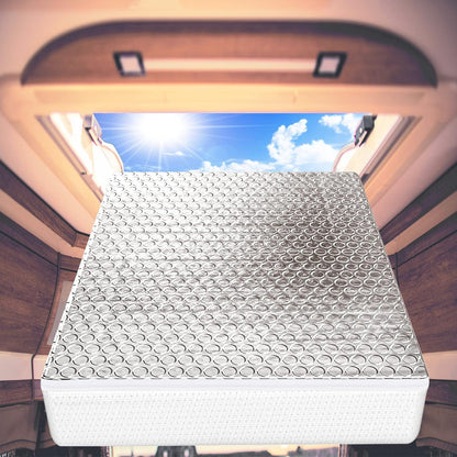 RV Vent Insulator 14″X14″X3″, 2 Piece Universal RV Skylight Cover with Reflective Surface, Skylight Shade Energy Savings Sunroof Fits for 14 Inch X 14 Inch Rv/Camper Vents