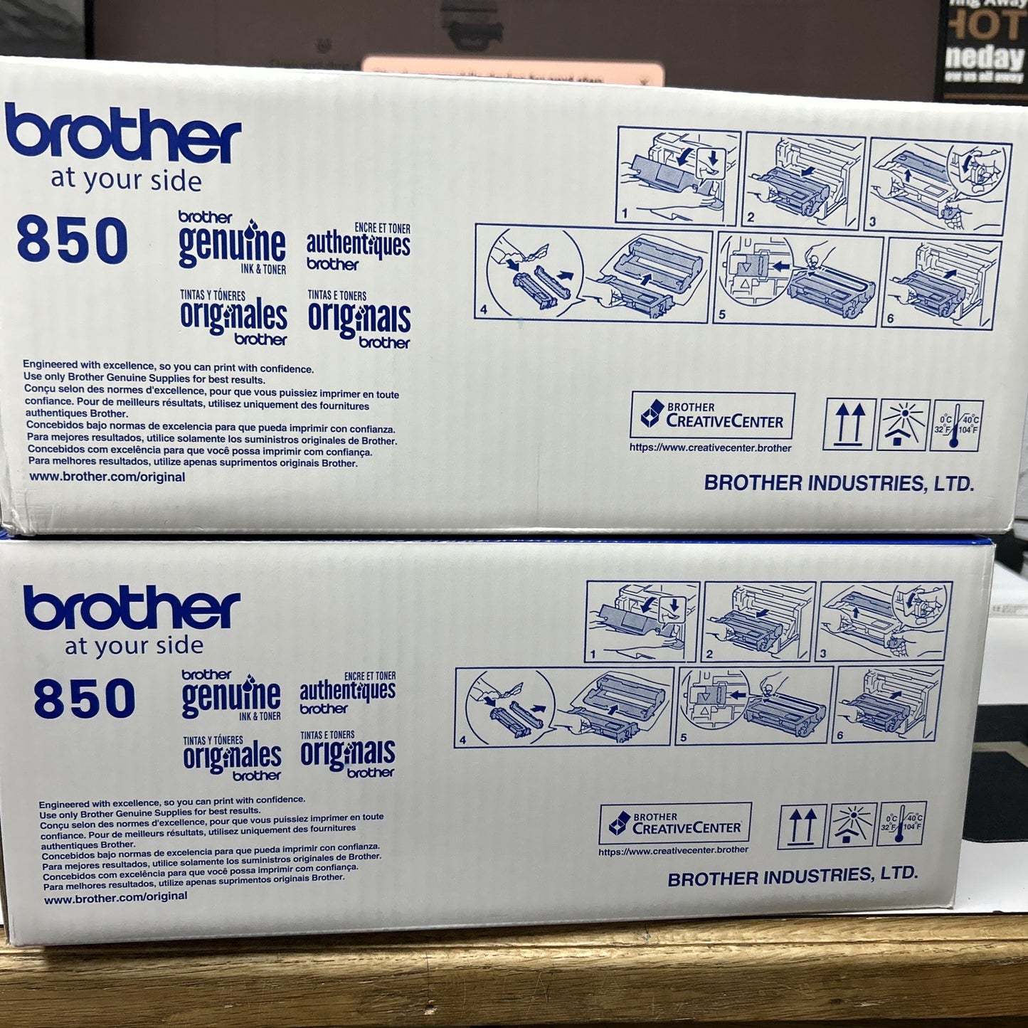 NEW Brother TN850 High Yield Black Toner Cartridge Genuine OEM Replacement