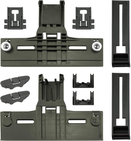 W10350376 Dishwasher Top Rack Adjuster Part Repair Kit (10Pcs) with Upgraded W10195840 & W10195839 & W10250160 & W10508950 Upper Parts Replacement for Whirlpool Kenmore Dishwasher